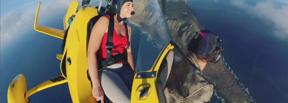 Gyroplane hawaii tour over kaena point