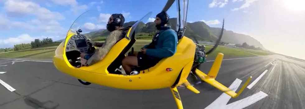 Auto gyro hawaii landing