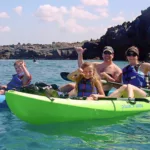 Kayaking around makena beach maui