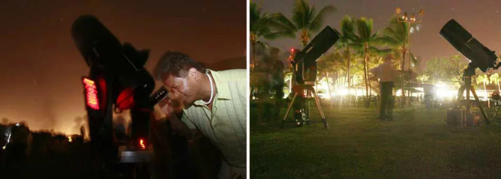 Star gazing telescope hawaii