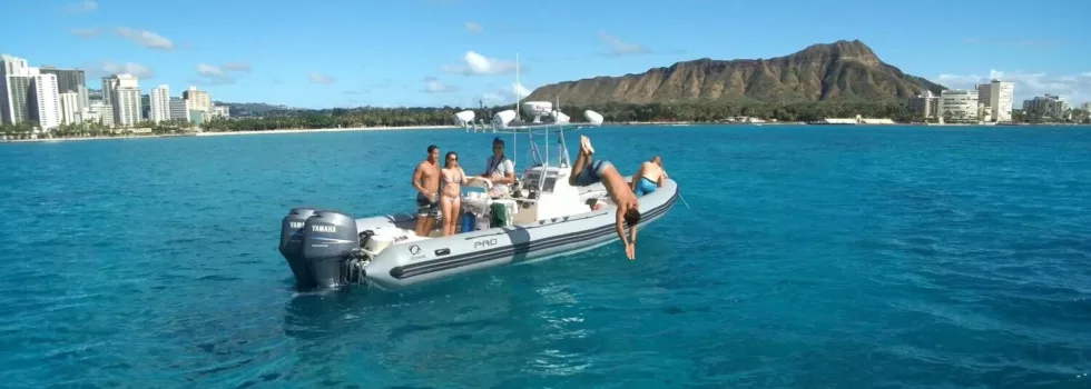 Fun private boat waikiki