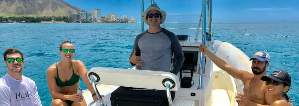 Private whale watching boat waikiki