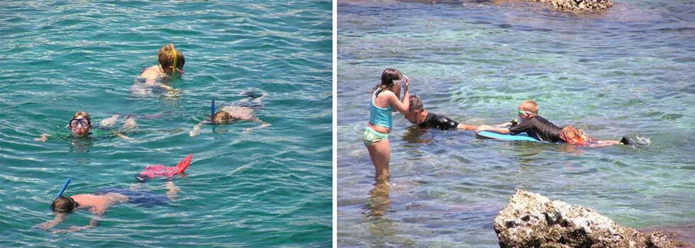 Snorkeling at waimea bay tour