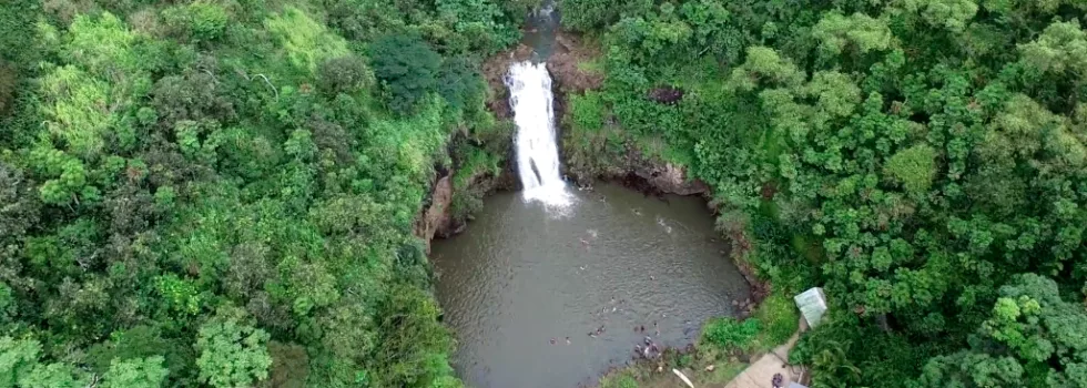 Waimea falls drone