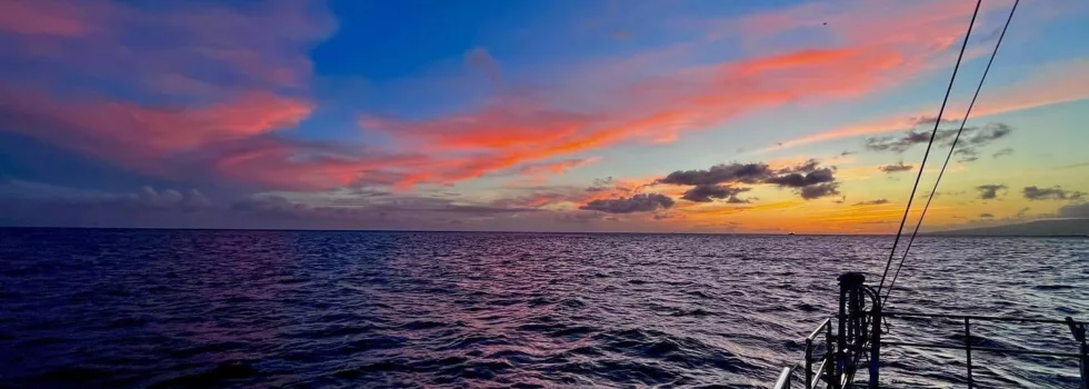 Waikiki sunset trimaran boat
