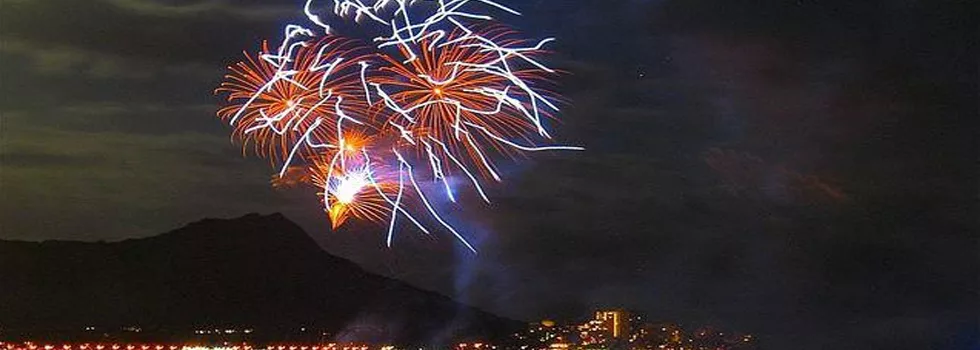 Private fireworks boat tour