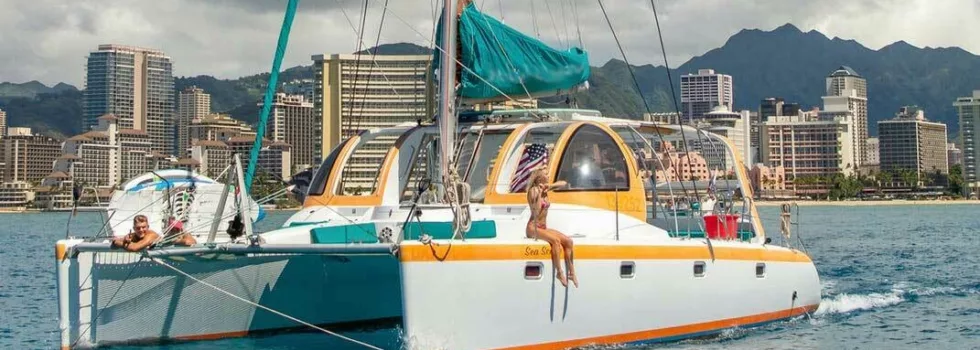 Oahu private catamaran