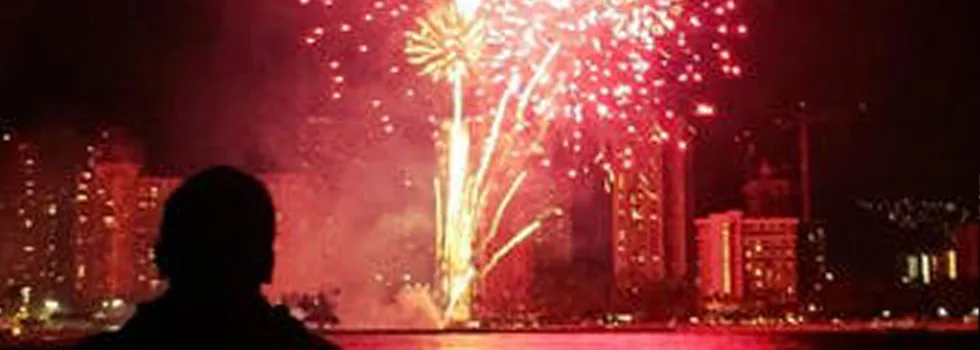 Fireworks Waikiki Boat