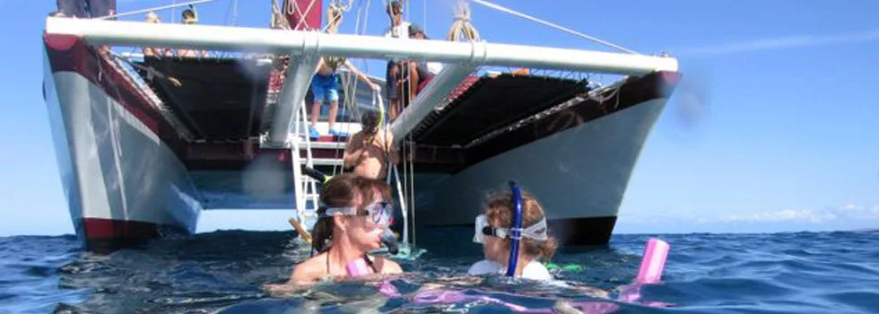 Snorkel catamaran waikoloa kohola