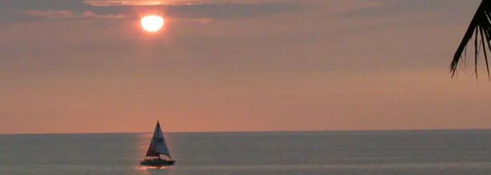 Catamaran in the sunset kona
