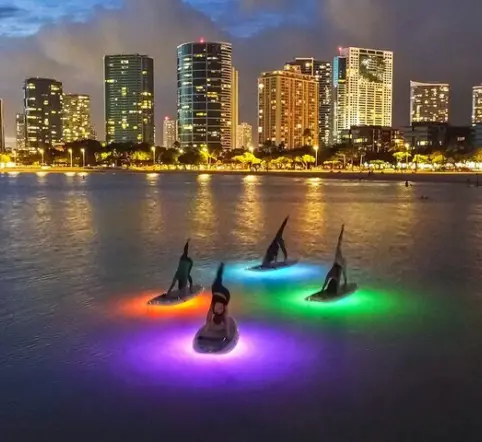 Glow SUP Yoga under Waikiki Lights photo 2