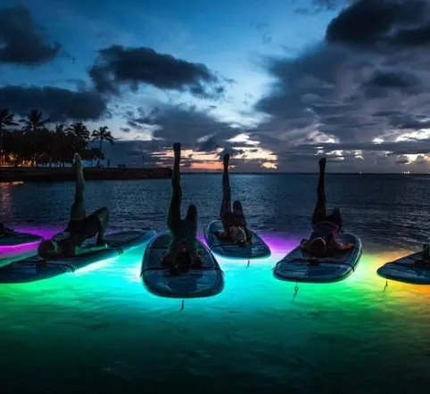 Glow SUP Yoga under Waikiki Lights photo 5